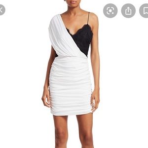Alice + Olivia
One-Shoulder Stretch Silk Mini